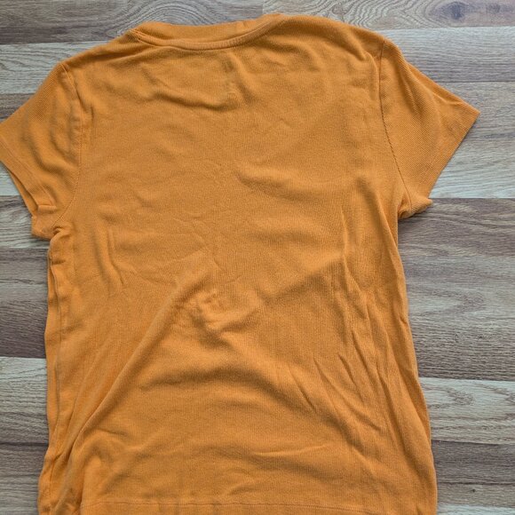 EUC Orange top with short sleeves L - Picture 8 of 9